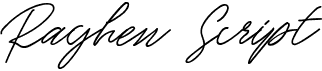 preview image of the Raghen Script font
