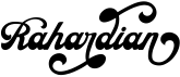 preview image of the Rahardian font