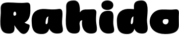 preview image of the Rahido font