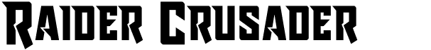 preview image of the Raider Crusader font