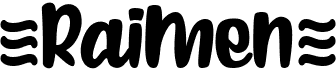 preview image of the Raimen font