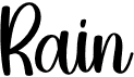 preview image of the Rain font