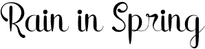 preview image of the Rain in Spring font