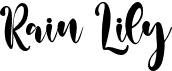 preview image of the Rain Lily font