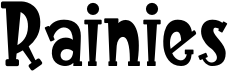 preview image of the Rainies font