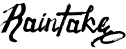 preview image of the Raintake font