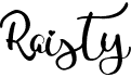 preview image of the Raisty font