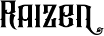 preview image of the Raizen font