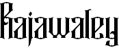 preview image of the Rajawaley font