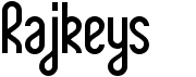 preview image of the Rajkeys font