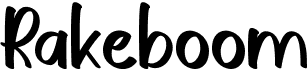 preview image of the Rakeboom font