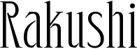 preview image of the Rakushi font