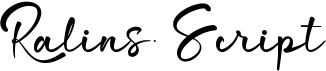 preview image of the Ralins Script font