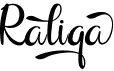 preview image of the Raliqa font