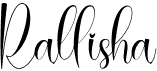 preview image of the Rallisha font