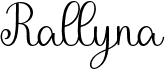 preview image of the Rallyna font