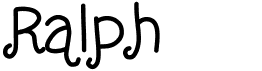 preview image of the Ralph font