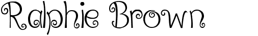 preview image of the Ralphie Brown font
