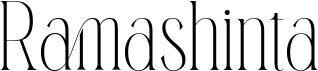 preview image of the Ramashinta font