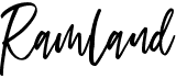preview image of the Ramland font