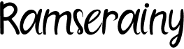 preview image of the Ramserainy font