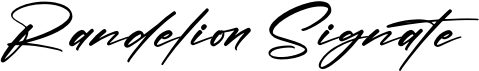 preview image of the Randelion Signate font