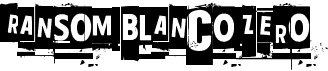 preview image of the Ransom Blanco Zero font