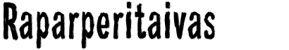 preview image of the Raparperitaivas font