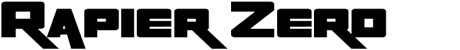 preview image of the Rapier Zero font