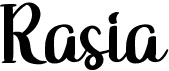 preview image of the Rasia font