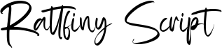 preview image of the Rattfiny Script font