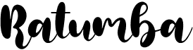 preview image of the Ratumba font