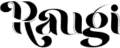 preview image of the Raugi font