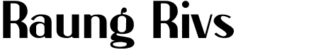 preview image of the Raung Rivs font