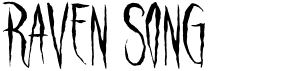 preview image of the Raven Song font