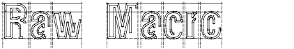 preview image of the Raw Macro font