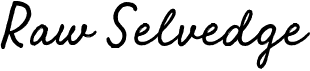 preview image of the Raw Selvedge font