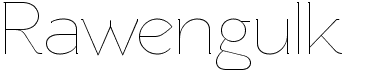 preview image of the Rawengulk font