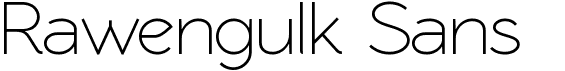 preview image of the Rawengulk Sans font