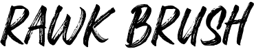 preview image of the Rawk Brush font