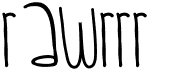 preview image of the Rawrrr font