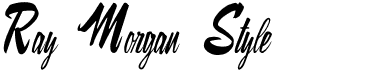 preview image of the Ray Morgan Style font