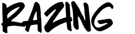 preview image of the Razing font
