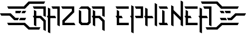 preview image of the Razor Ephinea font