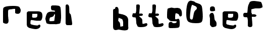preview image of the Real Bttsoief font