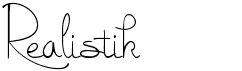 preview image of the Realistik font