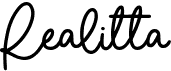 preview image of the Realitta font