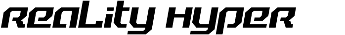 preview image of the Reality Hyper font