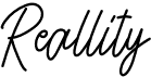 preview image of the Reallity font