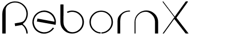 preview image of the RebornX font